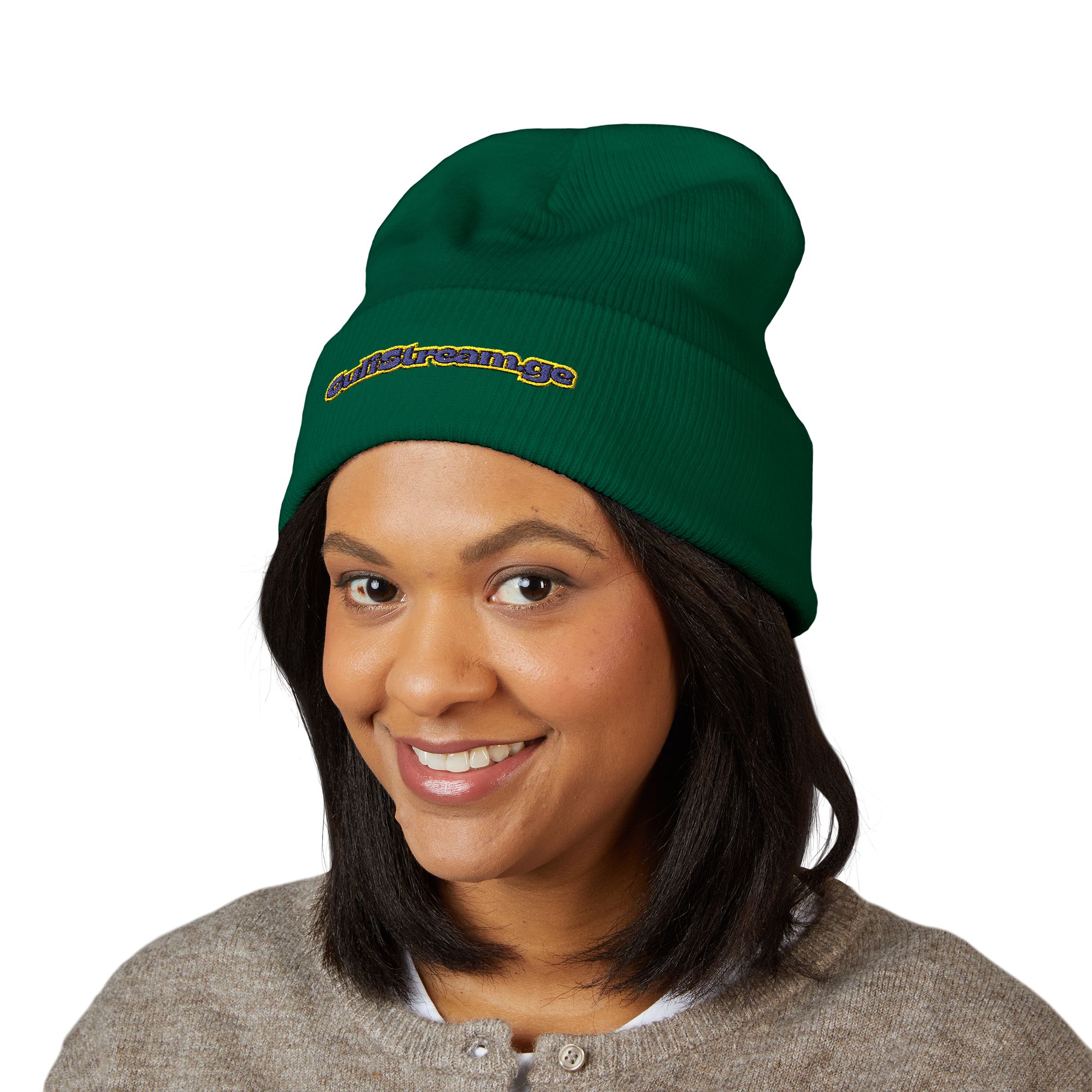 Embroidered 'CuteButStrange' Classic Cuffed Beanie — Cozy Streetwear Winter Hat - Image 19