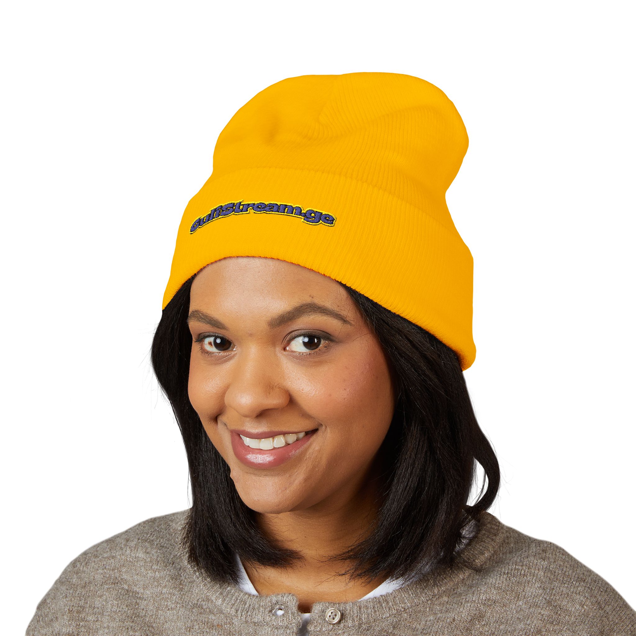 Embroidered 'CuteButStrange' Classic Cuffed Beanie — Cozy Streetwear Winter Hat - Image 11
